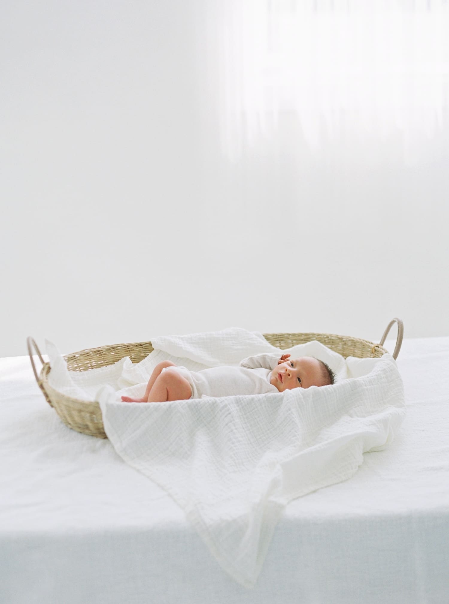 seattle newborn photos in natural light captured by film photographer Brittany Carvalho