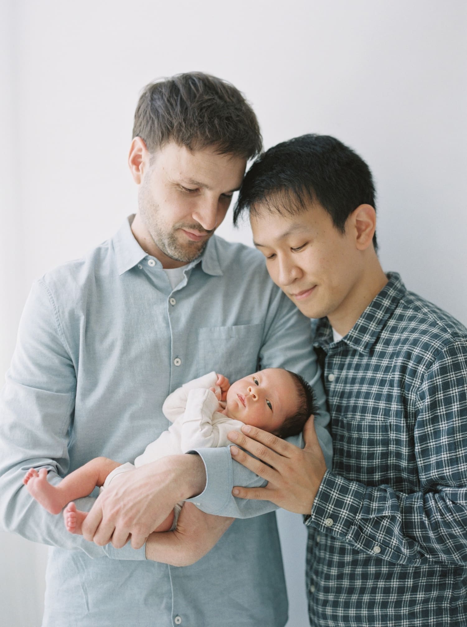 Seattle Newborn pictures for baby marshall and his two dads